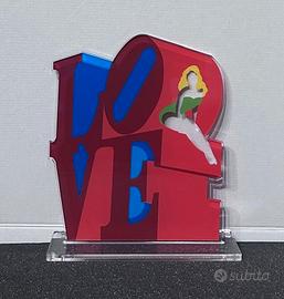 Marco Lodola, Vintage Love, Plexiglass d'appoggio