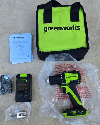 Trapano avvitatore Greenworks DD345