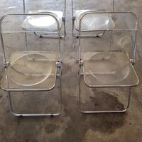 Quattro sedie Plia Piretti Castelli design anni 70