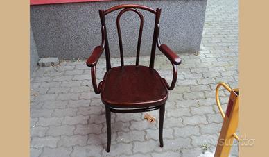 Sedia poltrona thonet firmata epoca 800