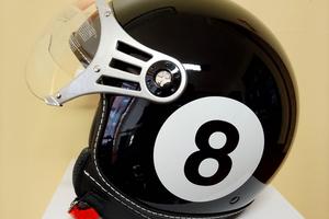 Casco jet con visiera taglia L nuovo 