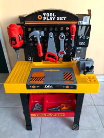Banco lavoro con attrezzi bimbo “tool play set”