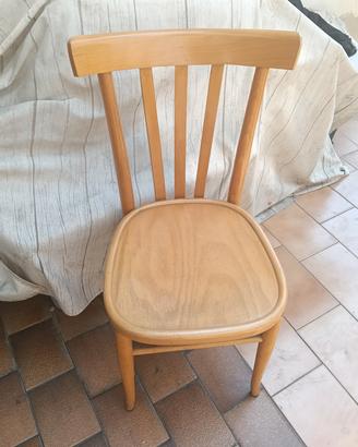 Sedia Vintage Stile Thonet in Legno Curvato
