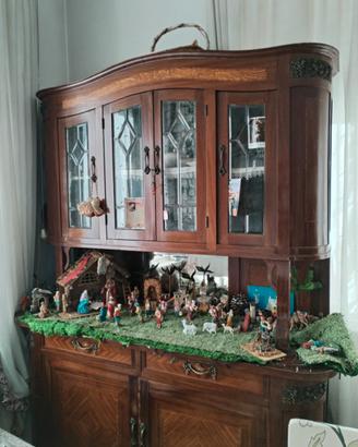 credenza d'epoca con vetrinetta anni 30
