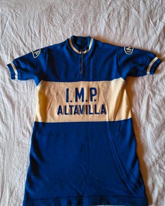 Maglietta da ciclismo in lana anni '70