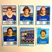 6 figurine calciatori Verona 83 84 Panini