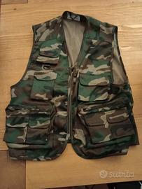 gilet giubbino da pesca e caccia 
