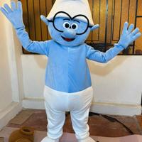 Mascotte puffetta e quattr'occhi