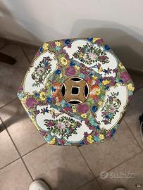 Sgabello da giardino in porcellana cinese