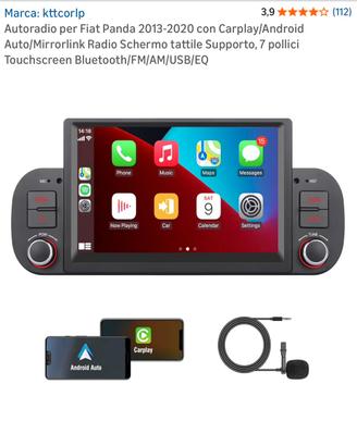 car multimedia player per Fiat Panda