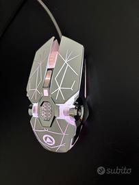 Mouse Gaming Professionale Cablato 7 Tasti LED RGB