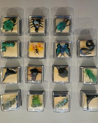 Vetri di Murano 22 animali diversi