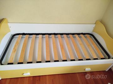 Letto singolo bambini con cassettone
