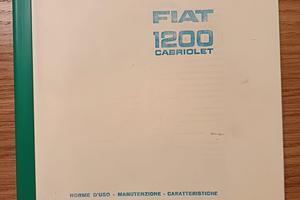 manuale uso e caratteristiche Fiat 1200 cabriolet 
