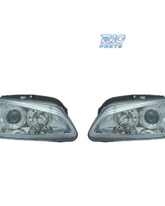 FARI PEUGEOT 106 96-05 OCCHI ANGEL FONDO CROMATO