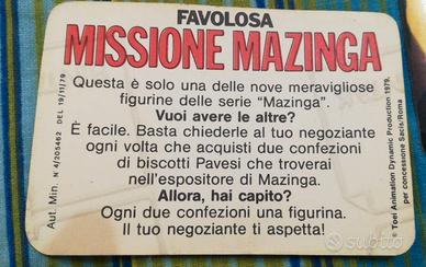 Mazinga Z adesivi Pavesi  anni 80