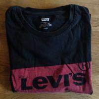Levi's tshirt logo unisex nero rosso S cotone