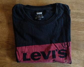 Levi's tshirt logo unisex nero rosso S cotone