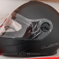 casco modulare nero opaco 