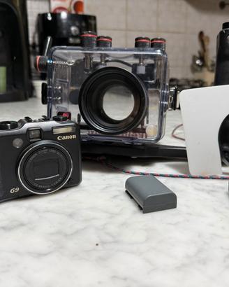 fotografia subacquea, Canon G9 + custodia Ikelite
