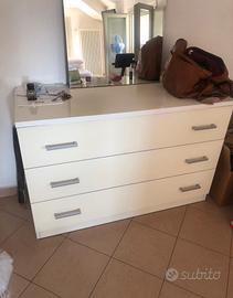 Cassettiera moderna minimal - 3 cassetti spaziosa