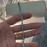 Bracciale argento acquamarina Mabina ref.533906-18