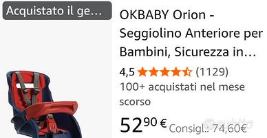 SEGGIOLINO ANTERIORE BICI