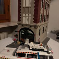 Playmobil Ghostbusters caserma e auto
