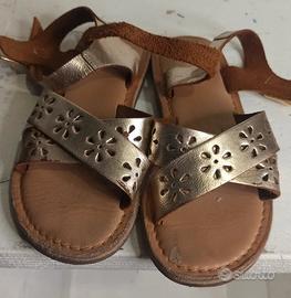 scarpe bimba color oro e multicolore 