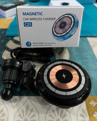 Caricatore wireless magnetico da bocchetta d’auto