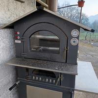 Forno a legna da esterno Fontana - antracite/inox/