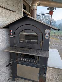 Forno a legna da esterno Fontana - antracite/inox/