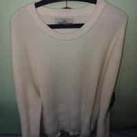 maglione bianco stone island