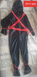 Costume carnevale ninjia 10/11 anni