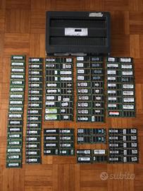 Lotto 70 Ram DDR1/DDR2 portatili e desktop + 8 old