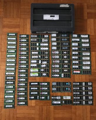 Lotto 70 Ram DDR1/DDR2 portatili e desktop + 8 old