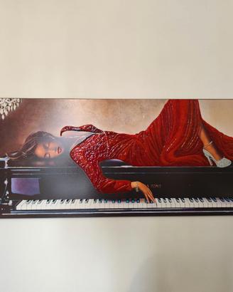 Quadro in mdf con swarovsky