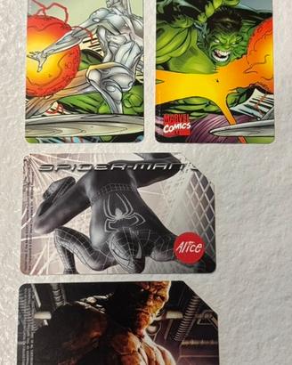 7 Schede Telefoniche MARVEL Telecom - Tirat Limit