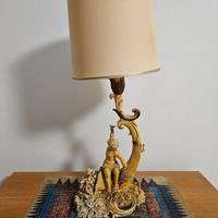 Lampada Vintage con Putto Cherubino