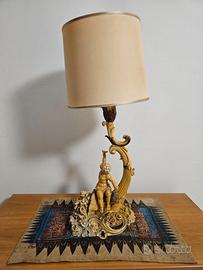 Lampada Vintage con Putto Cherubino