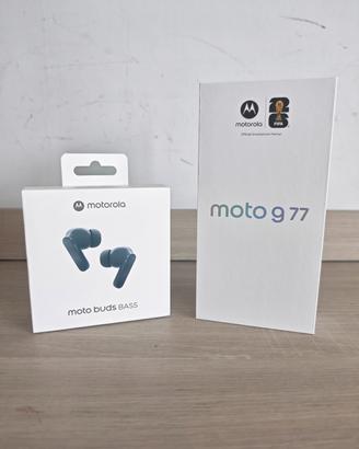 MOTO G77 256GB+CUFFIE  NUOVI IMBALLATI 