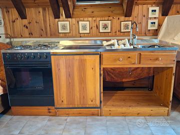 ripiano inox metri 210 con inclusi i mobili