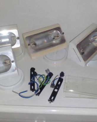 4 lampadari da soffitto a luce alogena + luci