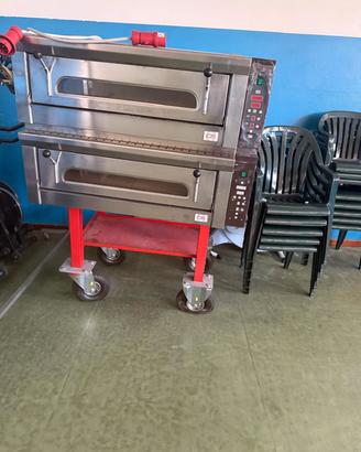 forno per pizza elettrico doppia camera 