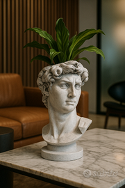 Vaso decorativo testa “David di Michelangelo”