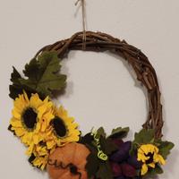 ghirlanda fuori porta autunnale 