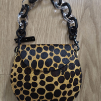 Borsa a mano/tracolla Furla ovalevale stampa leopa