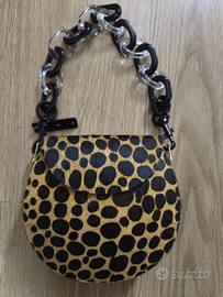 Borsa a mano/tracolla Furla ovalevale stampa leopa