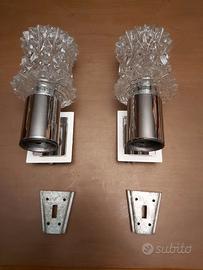 2 lampade da muro retro'