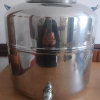 contenitore olio Sansone 50 litri  in acciaio inox